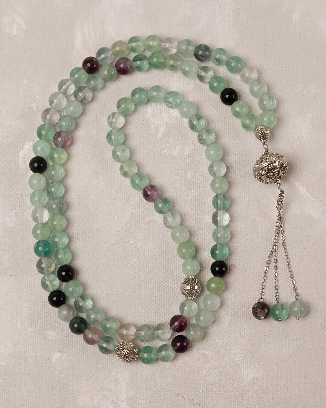 Natural Fluorite 100 count tasbih