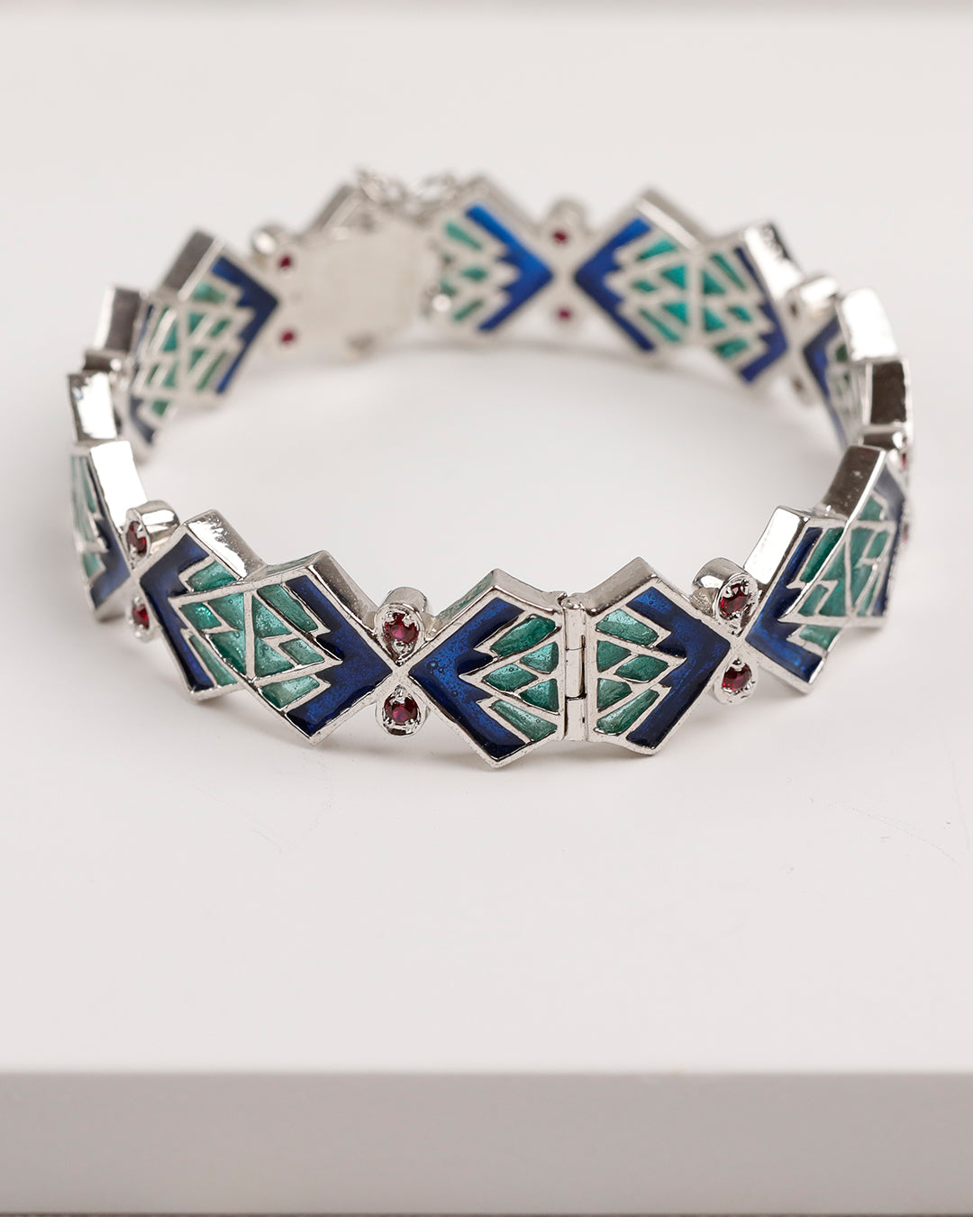 Peacock Openable Bangle (925 Silver)