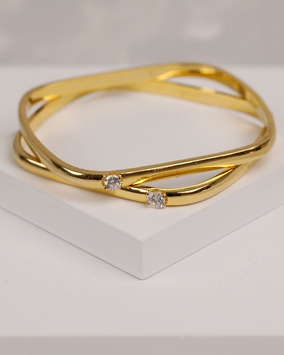 Siara Cube Bangle (925 Silver)
