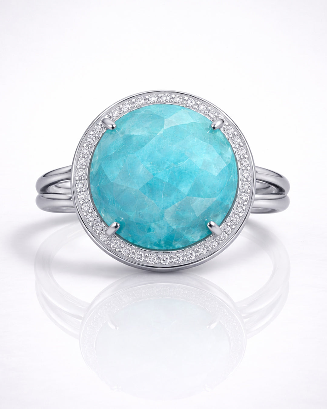 Gilter Glam Amazonite Ring (925 Silver)