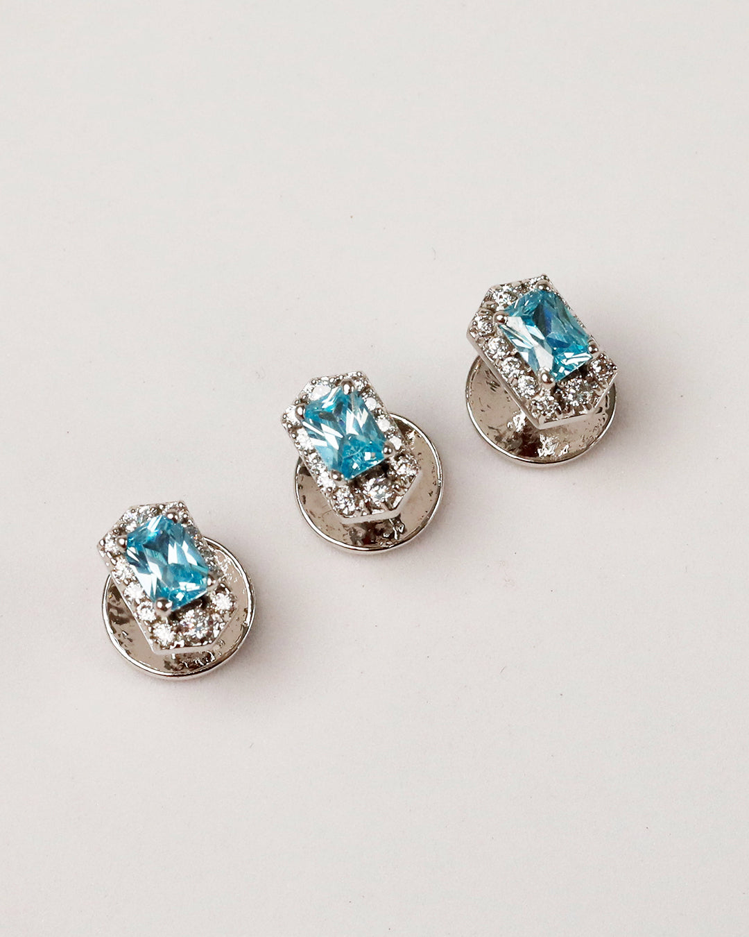 Blue Aqua Halo Kurta Buttons