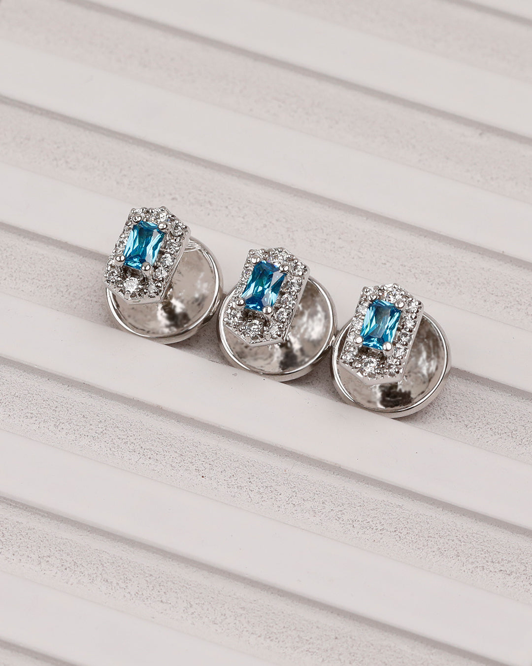 Blue Aqua Halo Kurta Buttons