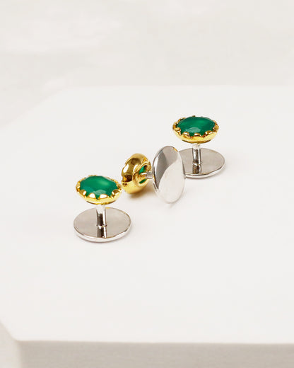 Emerald Crown-Setting Kurta Buttons