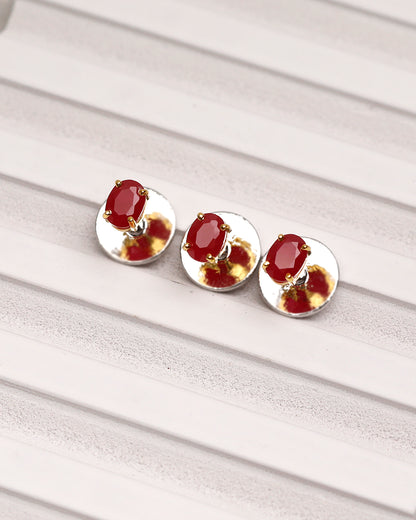 Mini Ruby Prong Kurta Buttons