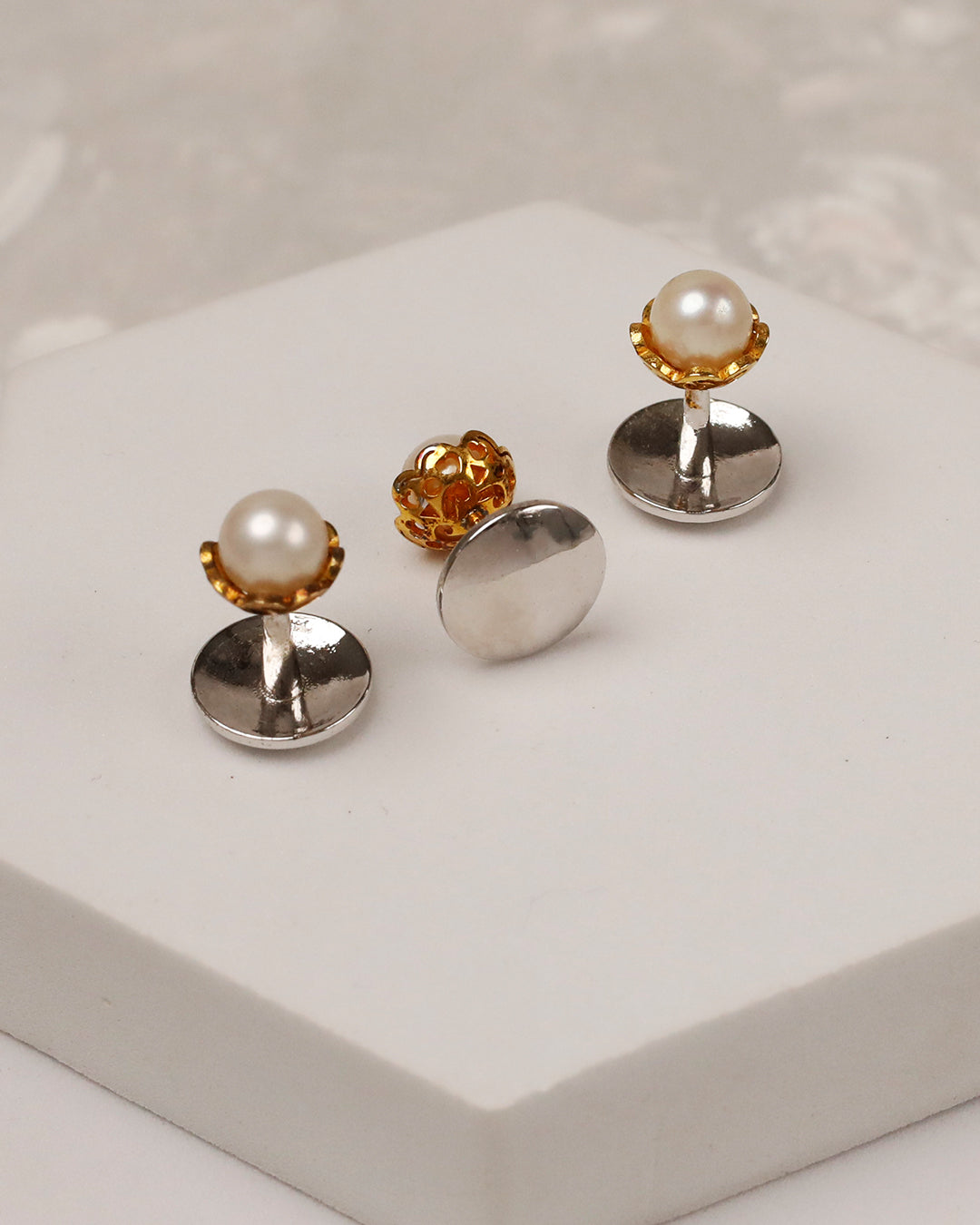 Pearl Gold Kurta Buttons