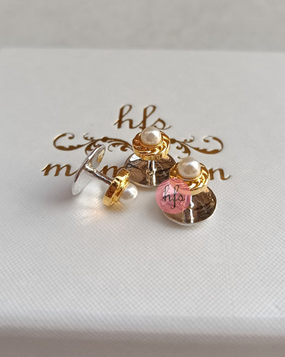 Pearl Swirl Gold Kurta Buttons
