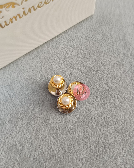 Pearl Swirl Gold Kurta Buttons