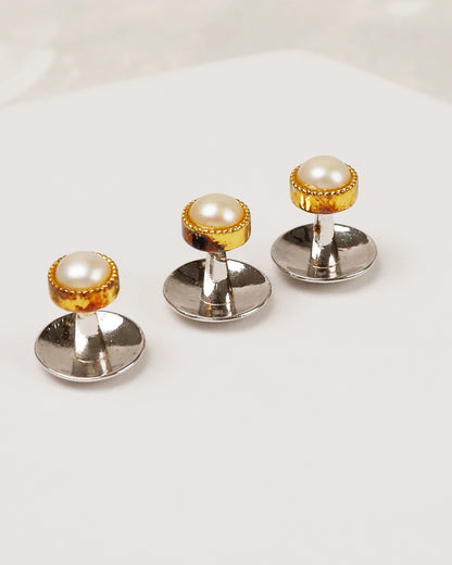 Pearl Beaded Gold Kurta Buttons