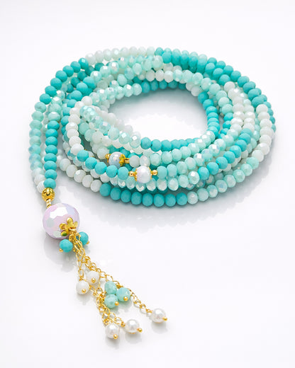Crystal Ocean White 1000 count tasbih