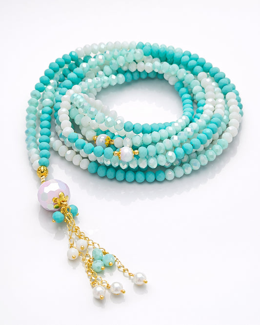 Crystal Ocean White 1000 count tasbih