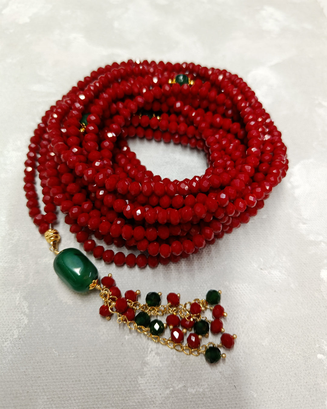 Crystal Classic Red 1000 count tasbih