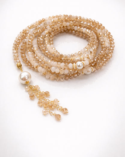 Crystal Gold Shimmer 500 count tasbih