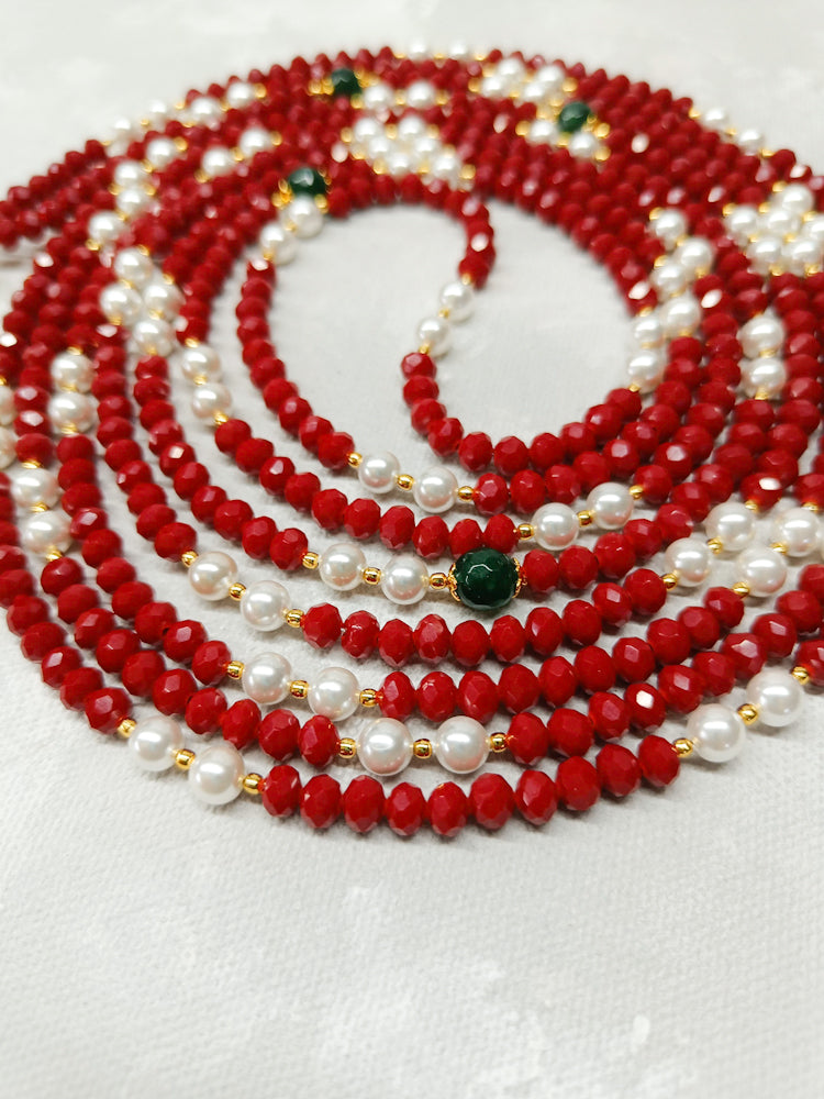 Crystal Pearl Red 500 count tasbih