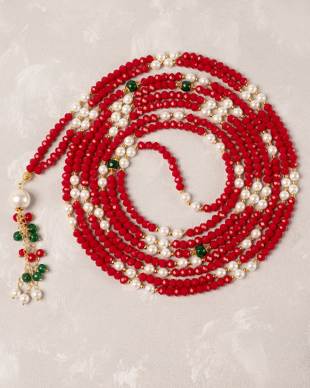 Crystal Pearl Red 500 count tasbih