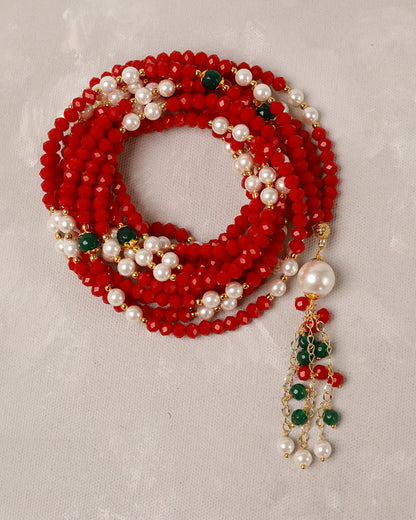 Crystal Pearl Red 500 count tasbih