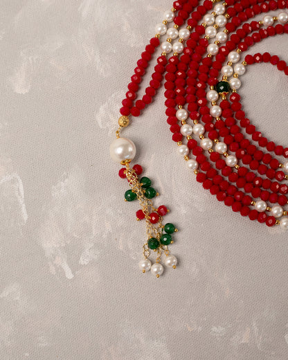 Crystal Pearl Red 500 count tasbih