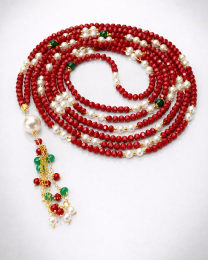 Crystal Pearl Red 500 count tasbih