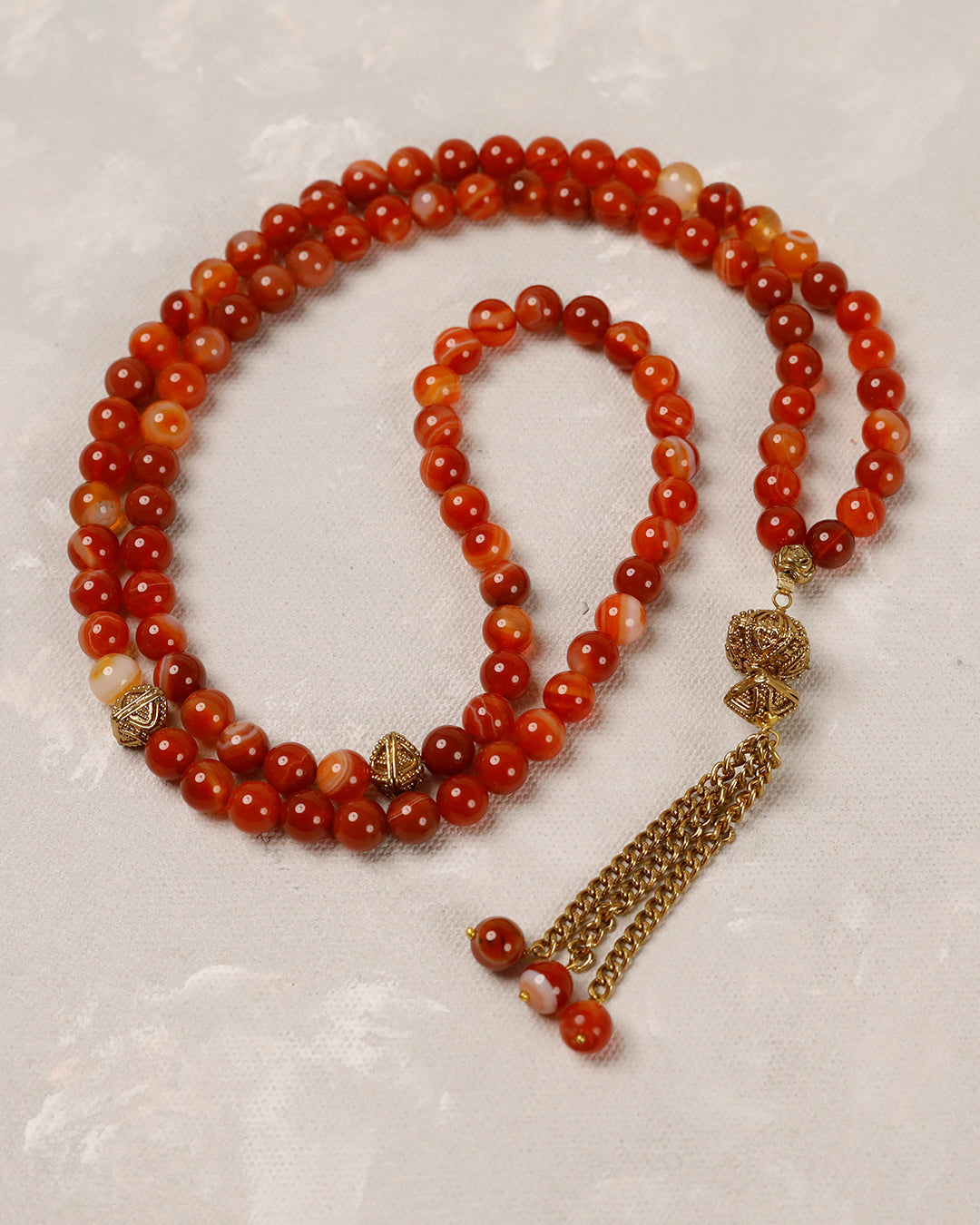 Sulemani Aqeeq Antique 100 count tasbih