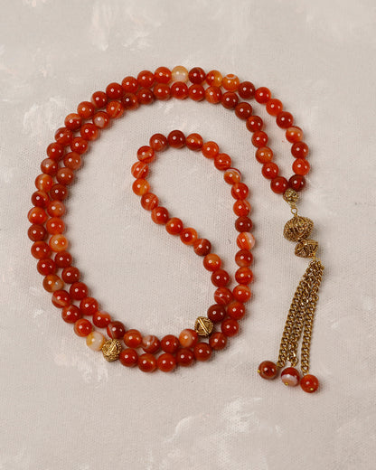 Sulemani Aqeeq Antique 100 count tasbih