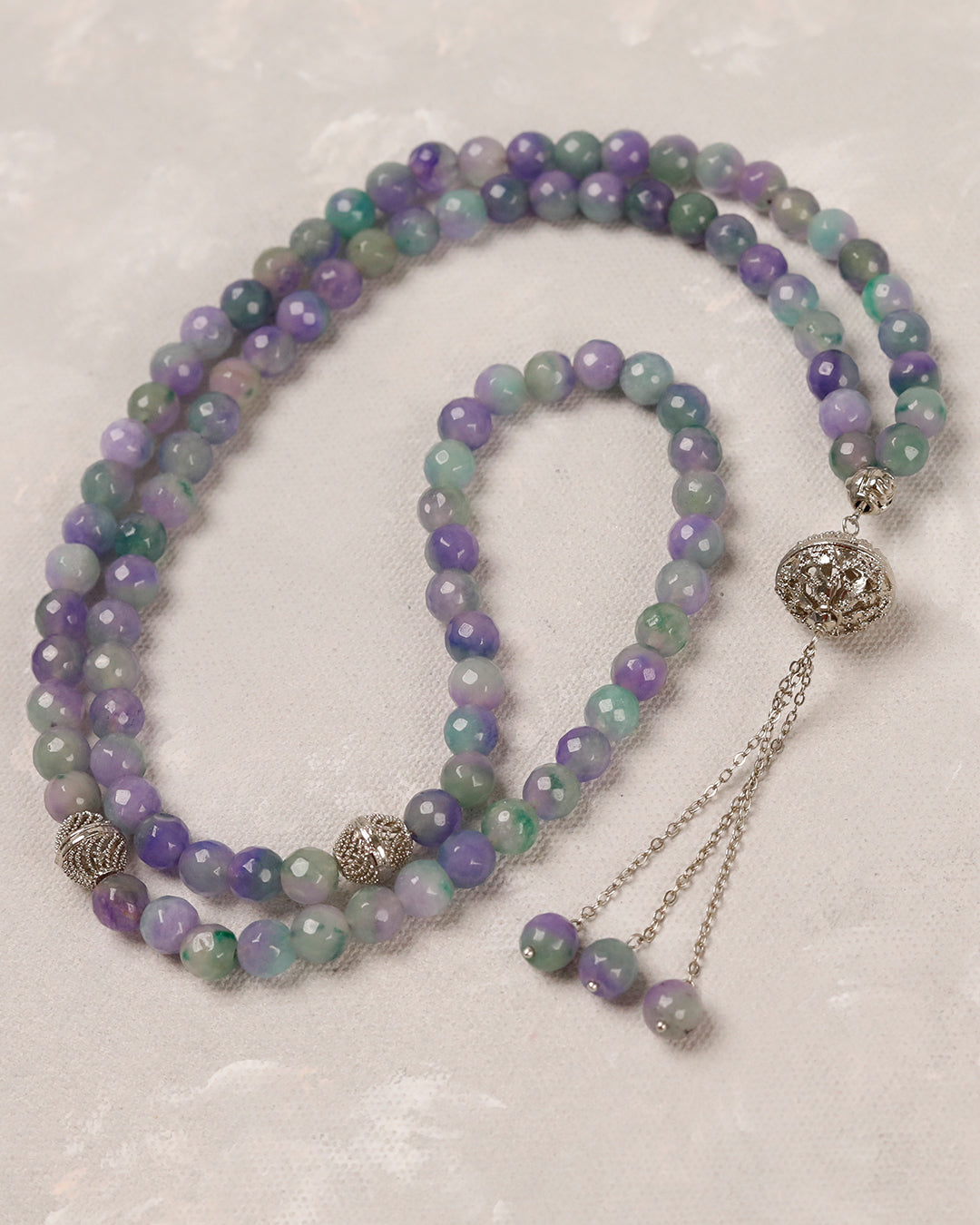 Lavender Agate 100 count tasbih