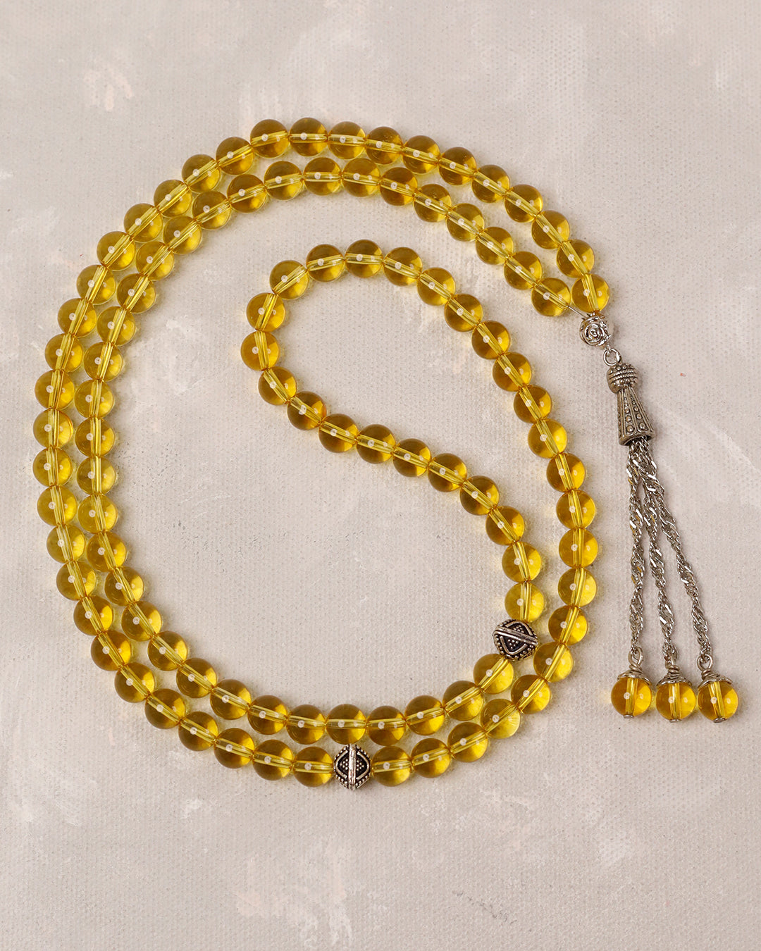 Yellow Citrine 100 count tasbih