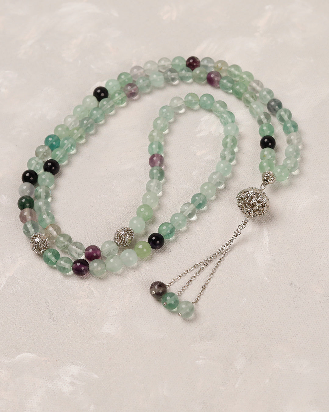 Natural Fluorite 100 count tasbih