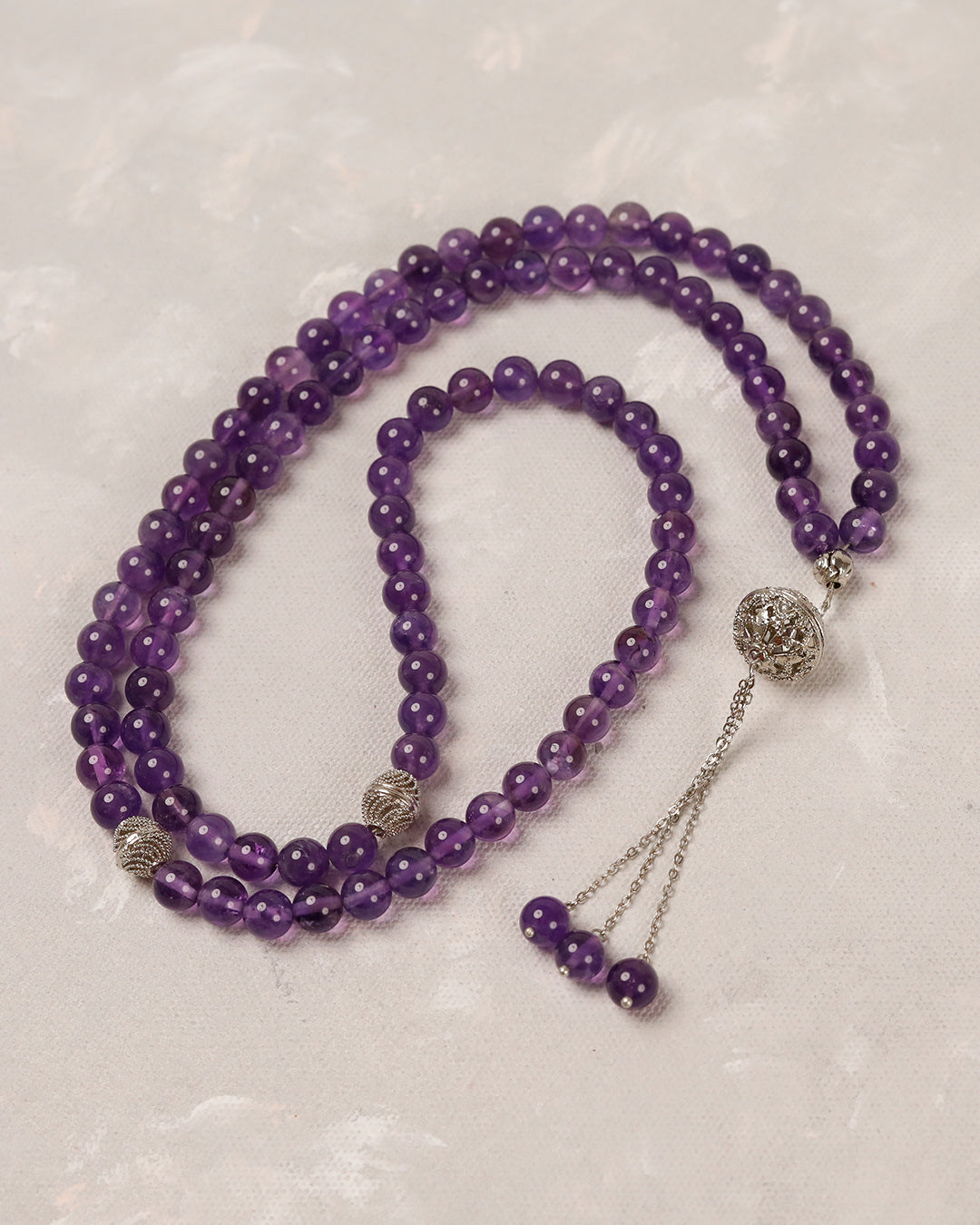 Natural Amethsty 100 count tasbih