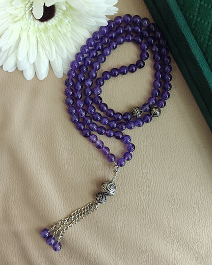 Natural Amethsty 100 count tasbih