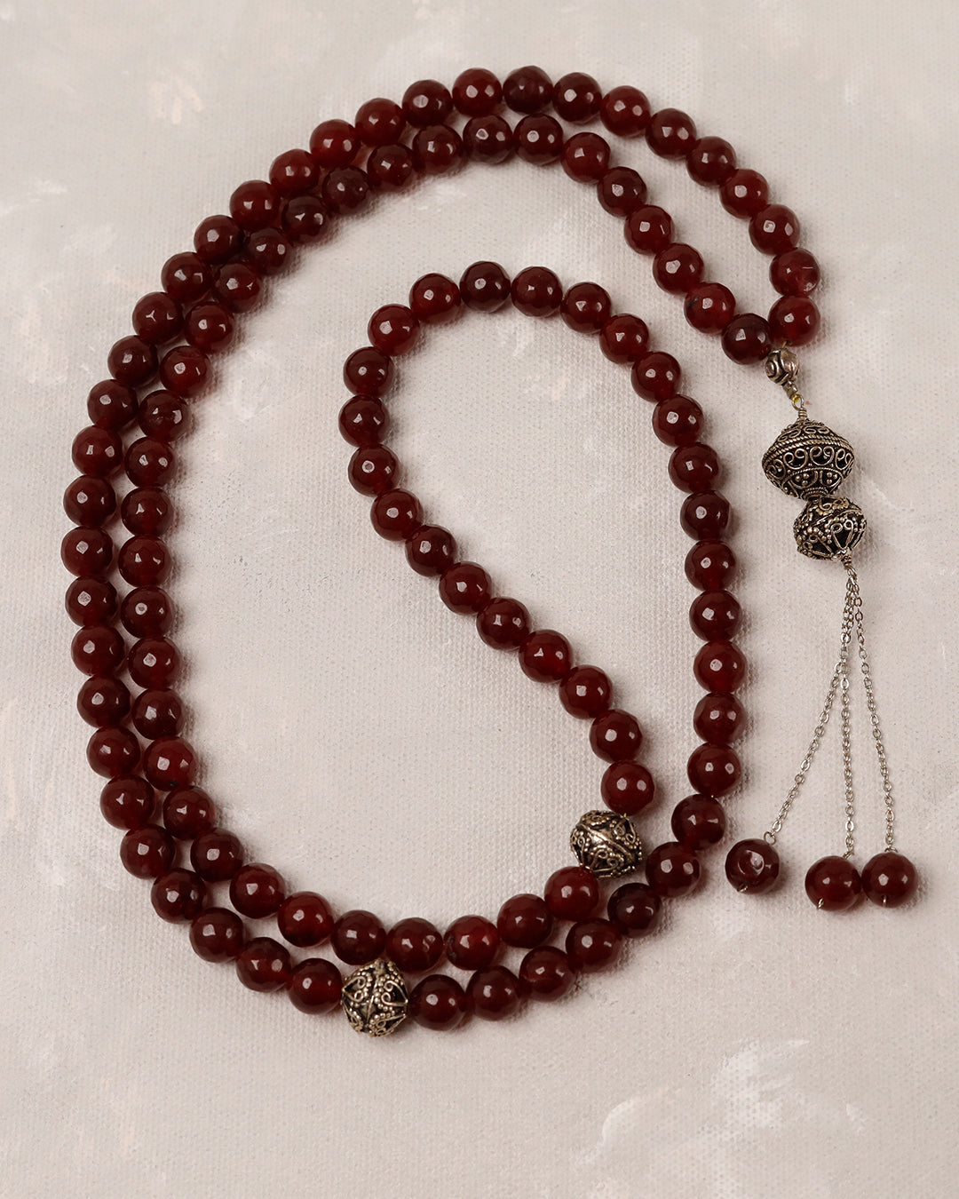 Blood Ruby Big Bead 100 count tasbih