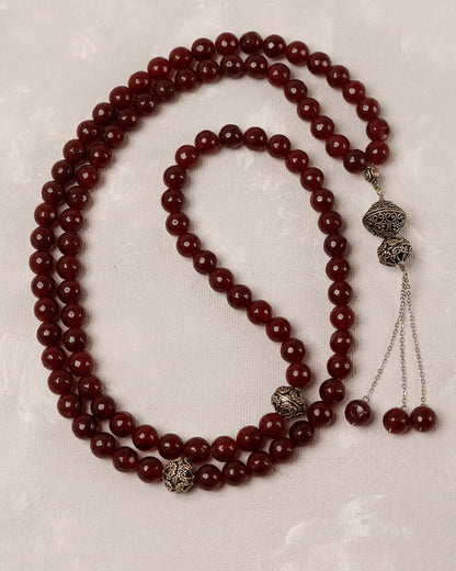 Blood Ruby Big Bead 100 count tasbih