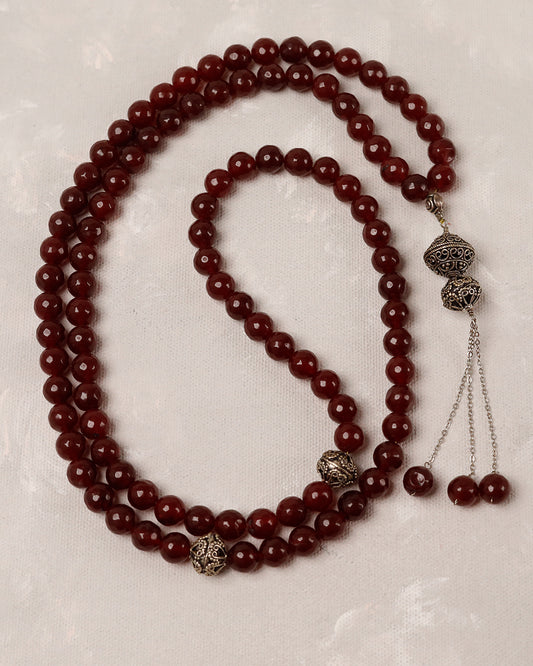 Blood Ruby Big Bead 100 count tasbih