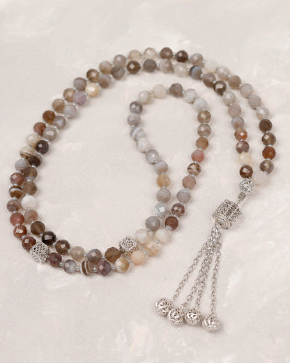 Persian Aqeeq Real Silver 100 count Tasbih
