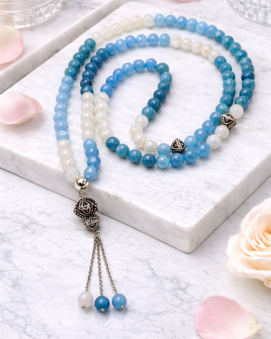 Ocean Mix Agate 100 count tasbih