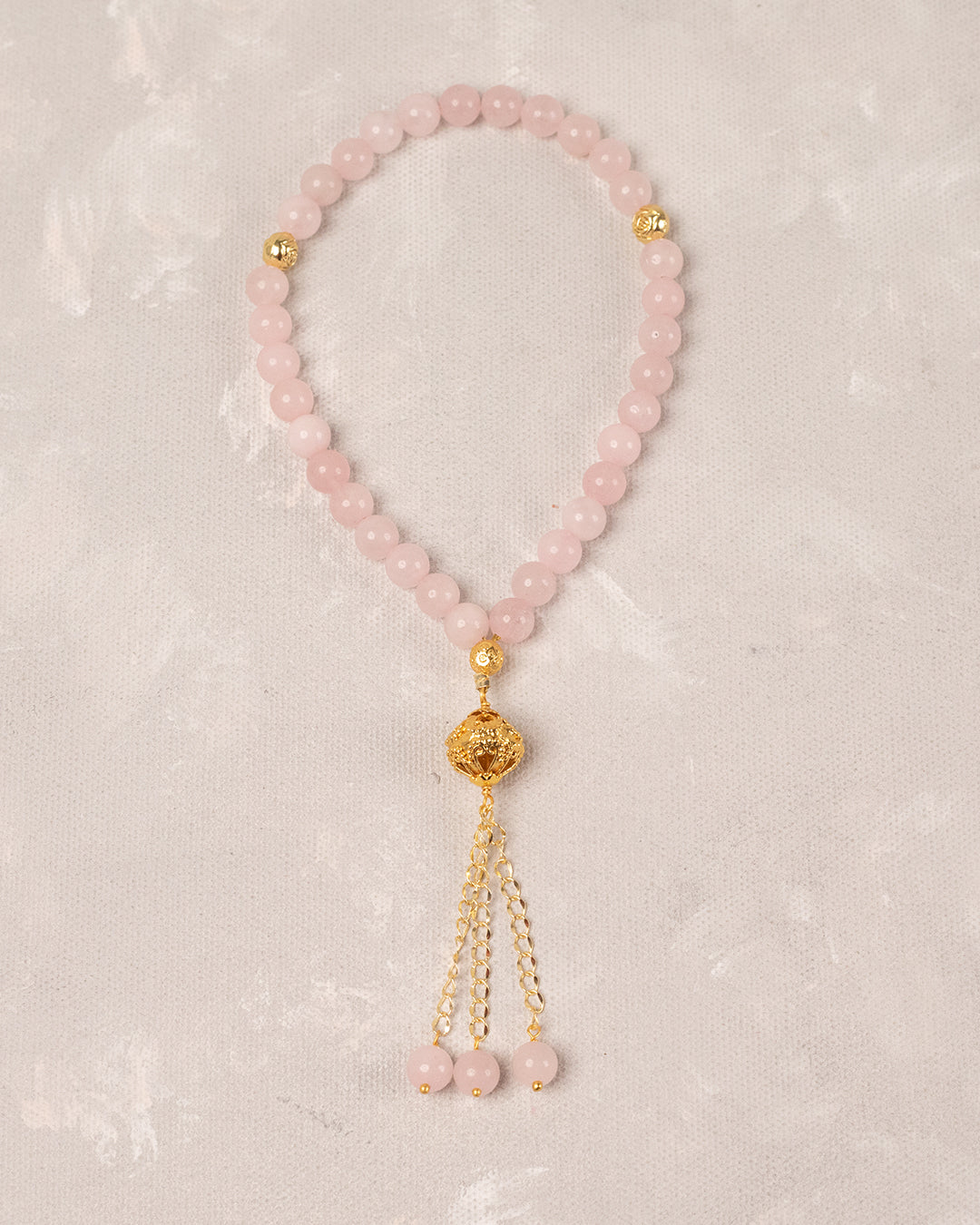 Natural Rose Quartz 33 count tasbih