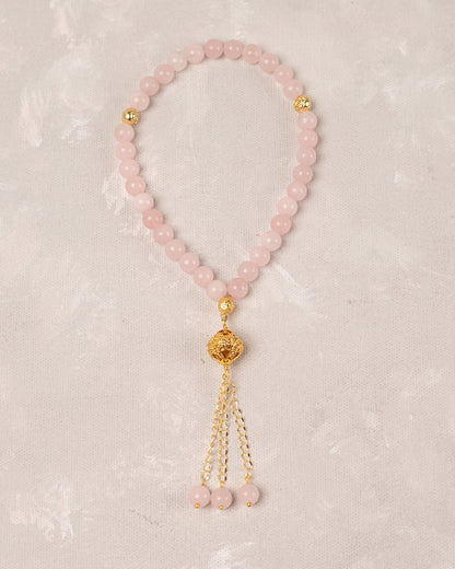 Natural Rose Quartz 33 count tasbih