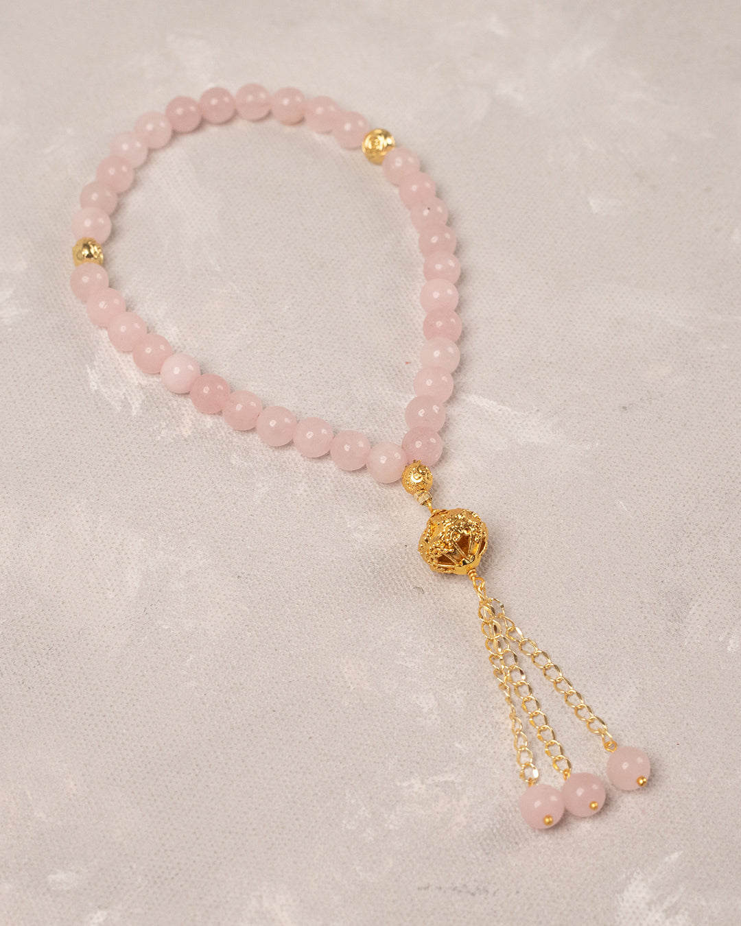 Natural Rose Quartz 33 count tasbih