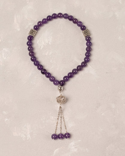 Natural Amethsty 33 count tasbih