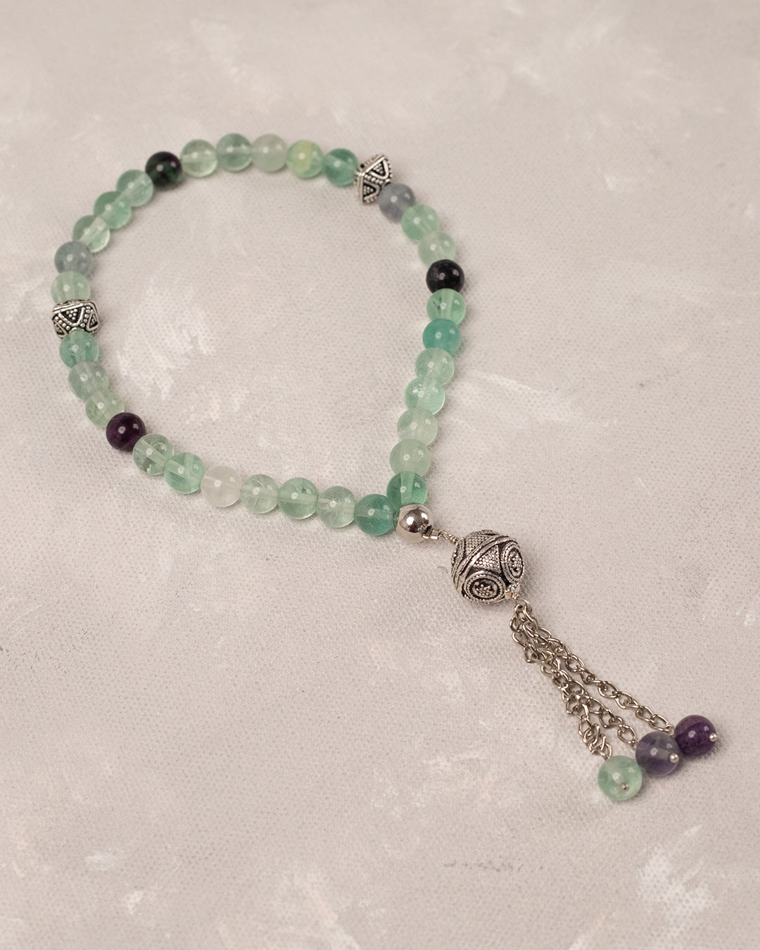 Natural Fluorite 33 count tasbih