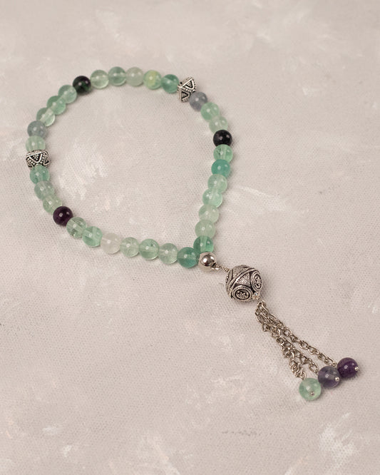 Natural Fluorite 33 count tasbih