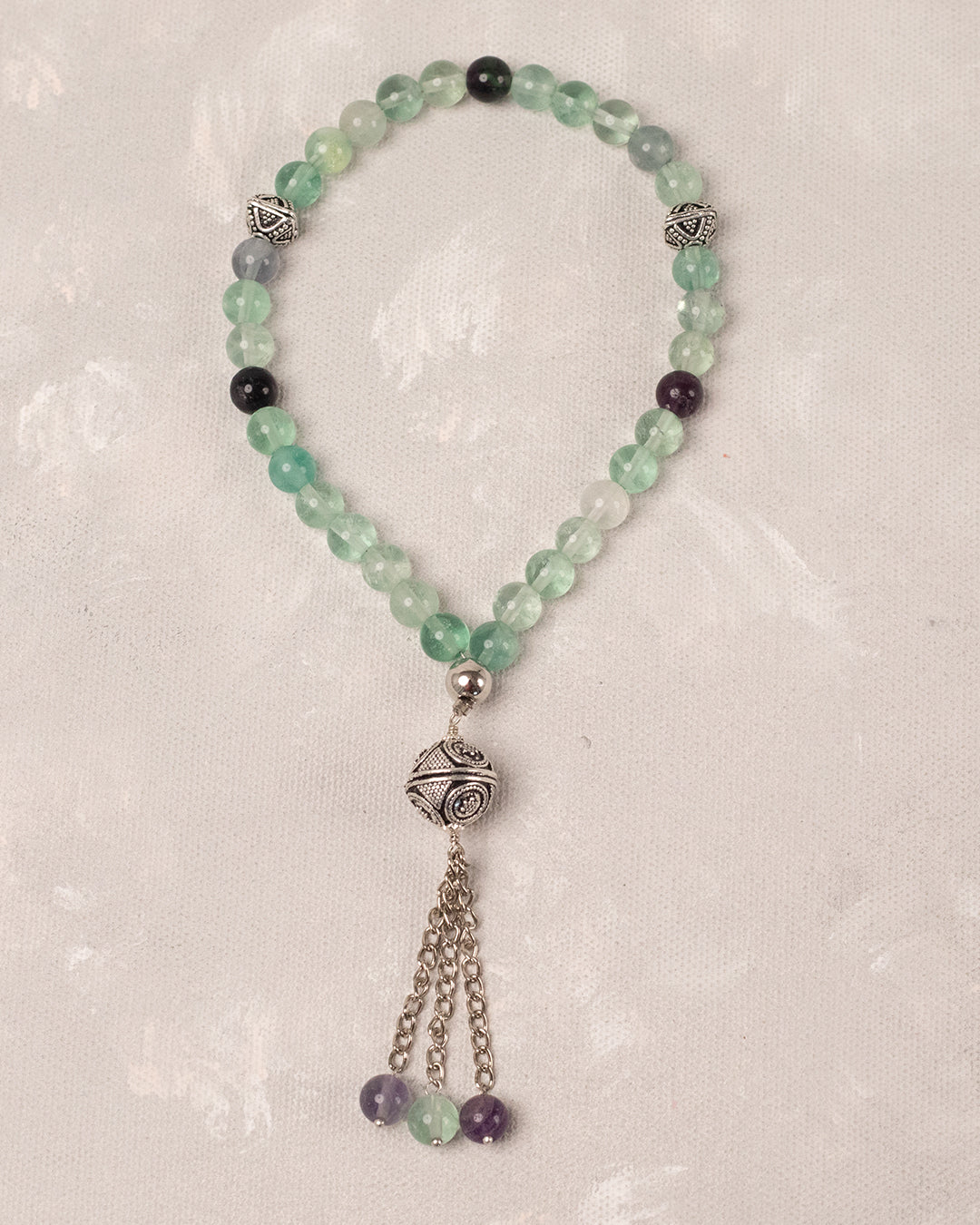 Natural Fluorite 33 count tasbih