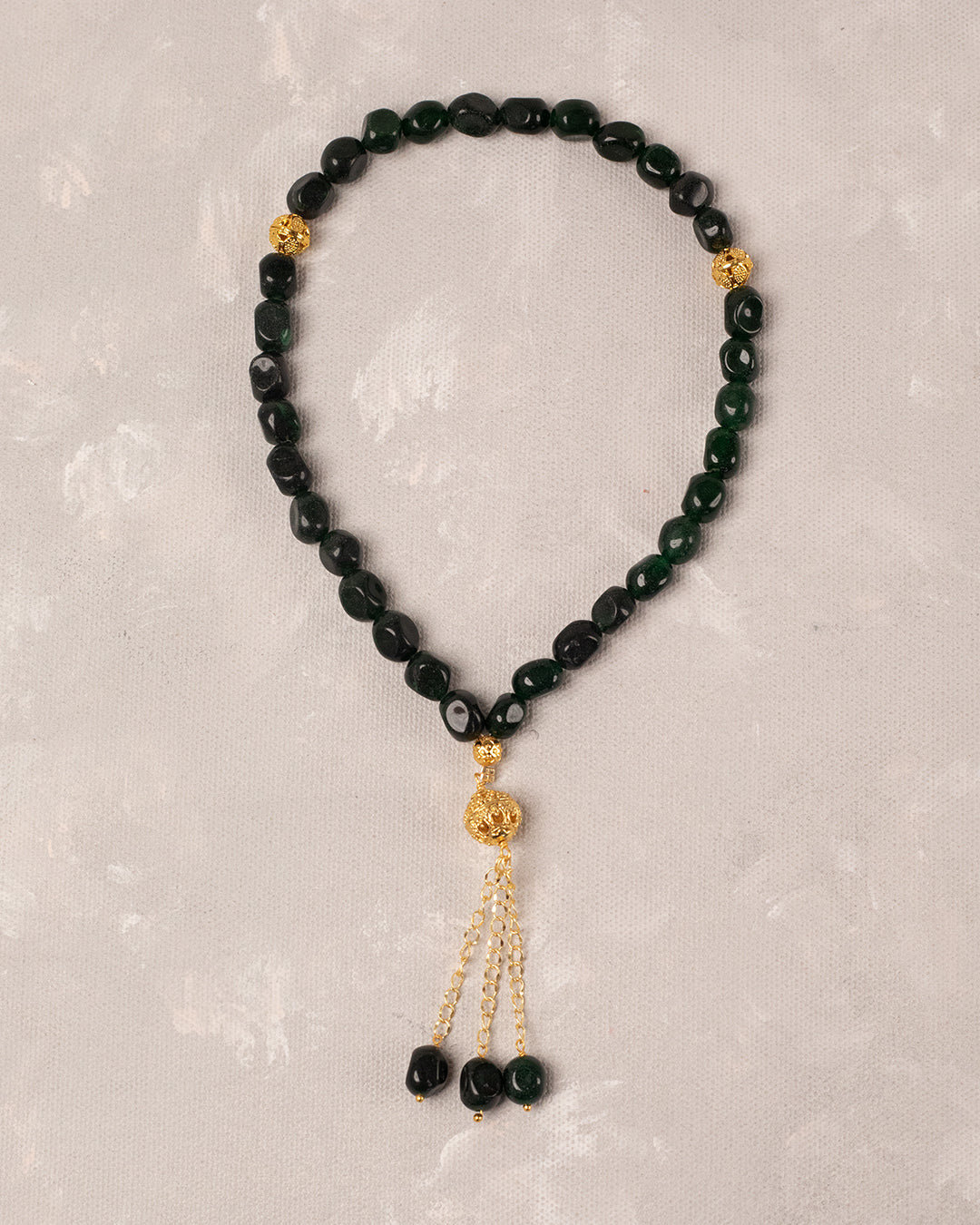 Green Tumble Aagte 33 count tasbih