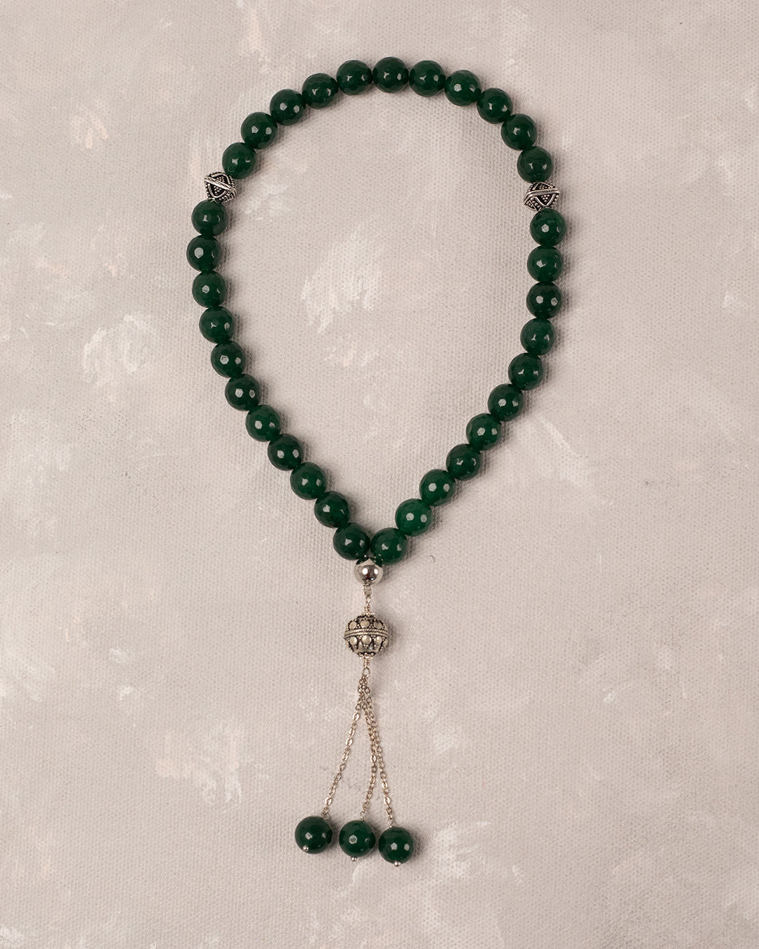 Green Aagte 33 count tasbih