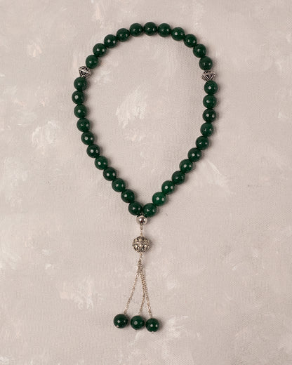 Green Aagte 33 count tasbih
