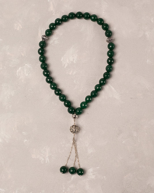 Green Aagte 33 count tasbih