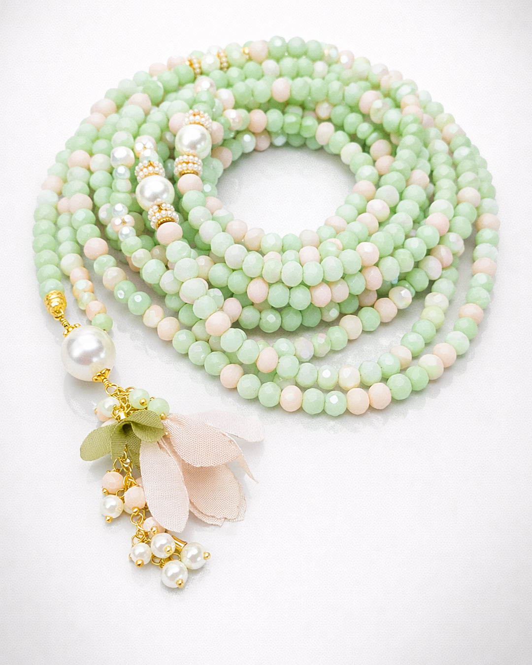 Crystal Light green 500 count tasbih