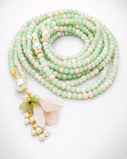 Crystal Light green 500 count tasbih