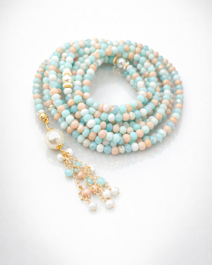Crystal Multi Blue 500 count tasbih
