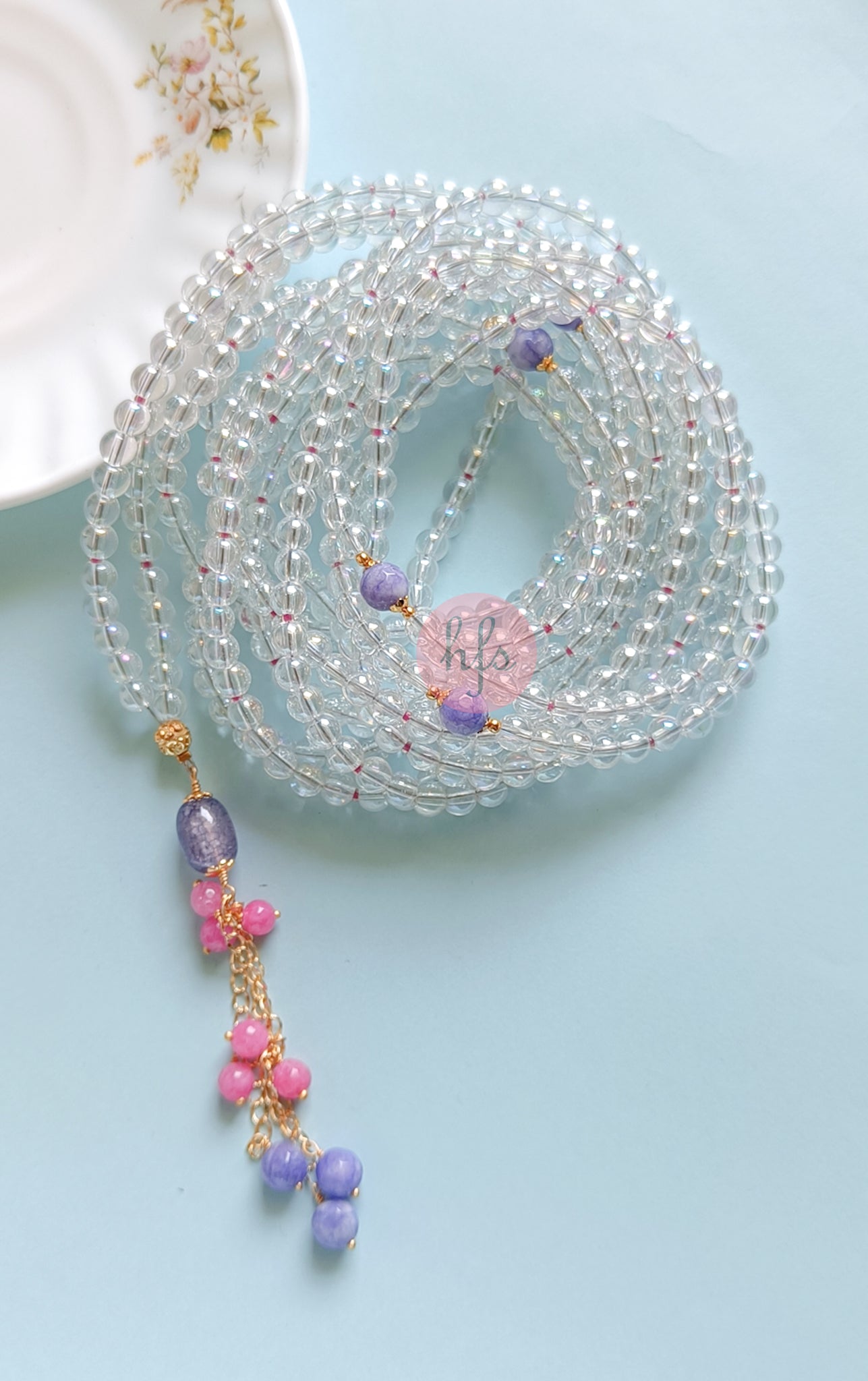 Round Acrylic Fairy 500 count tasbih