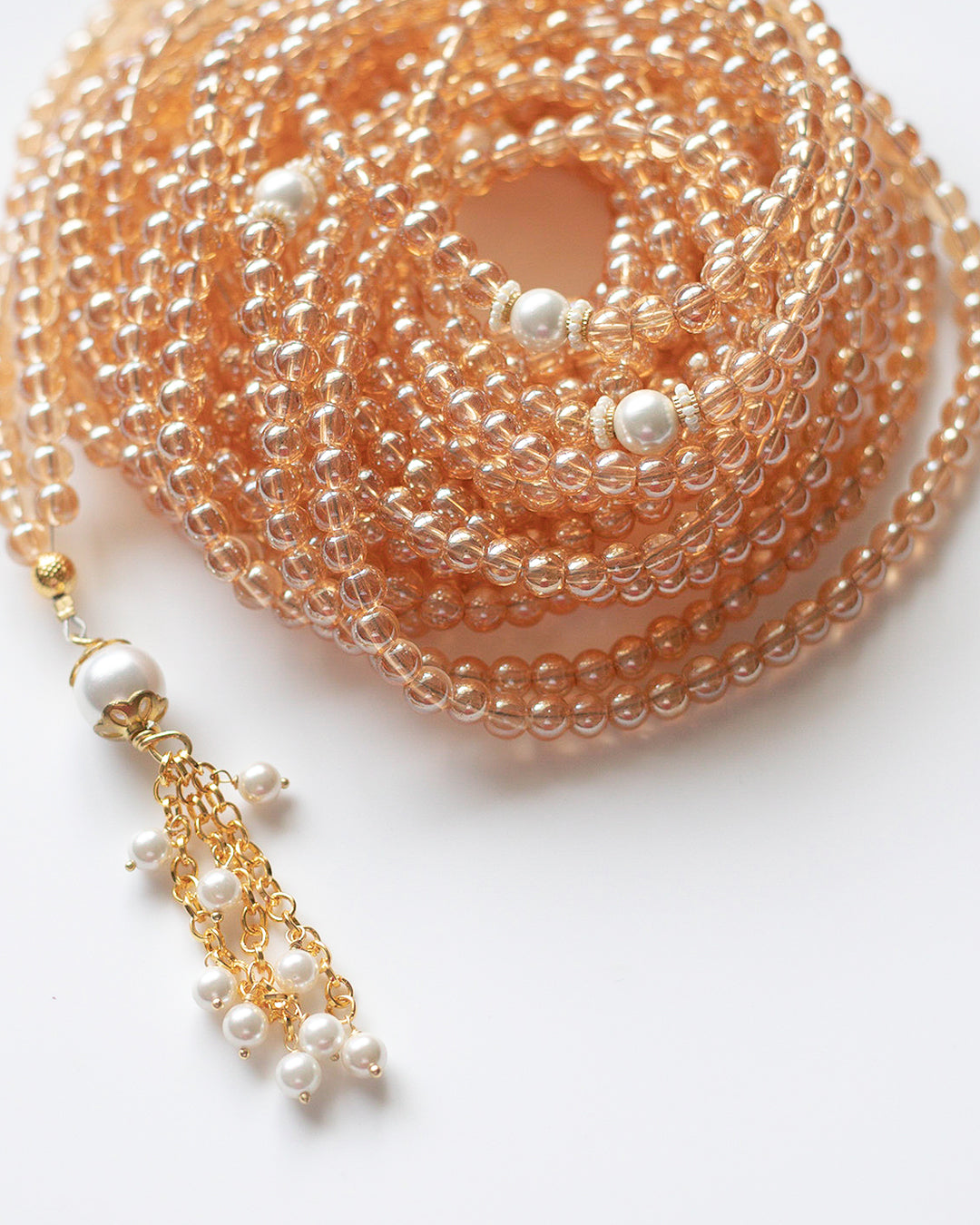 Round Acrylic Golden 500 count tasbih