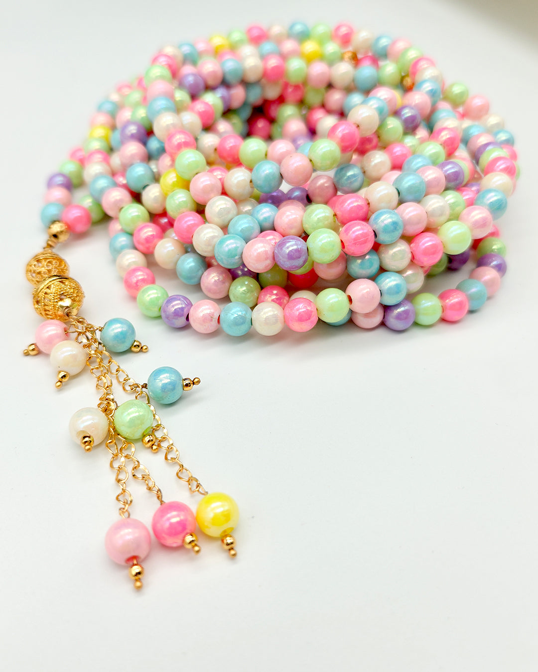 Round Plastic Vibrant 500 count tasbih
